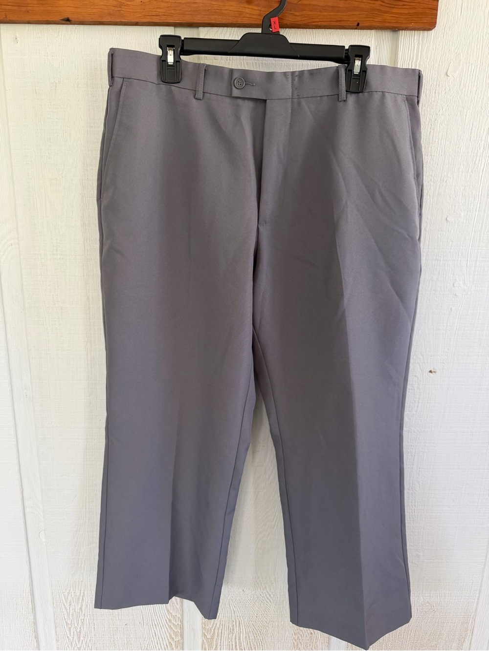 Vintage Haband Men's Gray Dress Pants - Classic Straight Fit